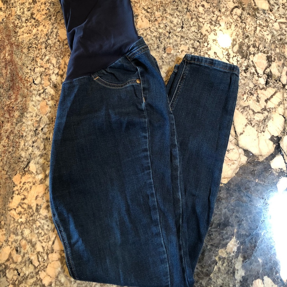 Blue Indigo skinny leg maternity jeans